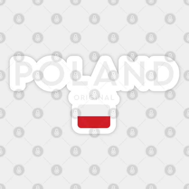 Poland flag, polish flag Sticker by eka123